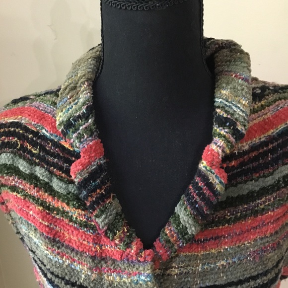 Gretel Underwood Santa Fe Women’s Hand Woven One Of A Kind Chenille Vest - Picture 5 of 10